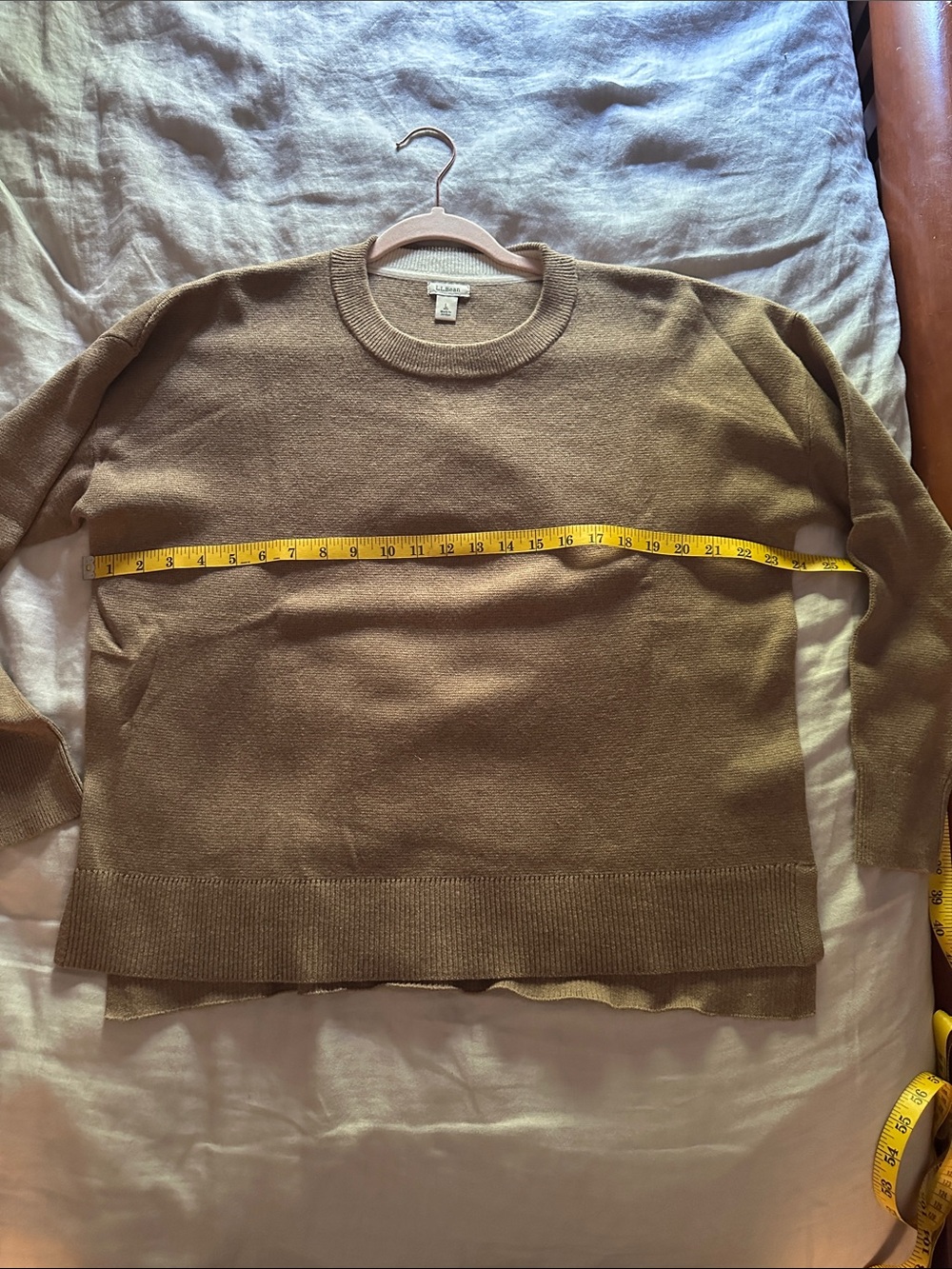 Women’s Crewneck Sweater in Camel - L.L. Bean S L